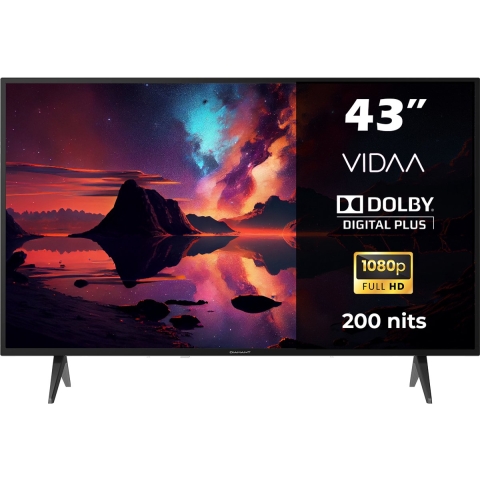 Horizon Smart TV 43 inch - Full HD LED - WiFi - Netflix - Dolby Digital Plus - Schermdeling - Laag E
