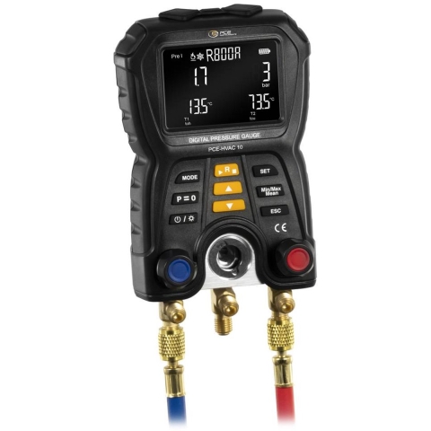 PCE Instruments Drukverschilmeter Druk, Temperatuur -1 - 60 bar Met temperatuurmeting, Externe sensor