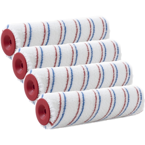 Verfroller - 5x - Anti-Spat - 6,6 x 18 cm - Pluisvrij - Microvezel -