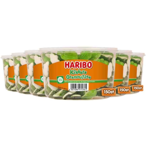 6x Haribo Kikkers 150 stuks