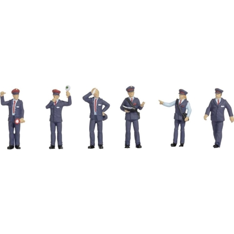 NOCH 15259 H0 Spoorwegpersoneel Duitsland figuren Geverfd, Staand