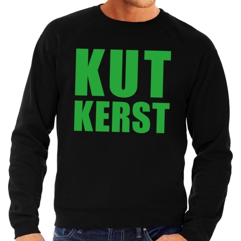 Foute kersttrui Kut Kerst zwart voor heren 2XL (56) -