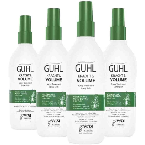 4x Guhl Kracht&Volume Spray Treatment 150 ml