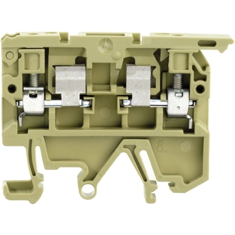 Weidmüller 0222760000 Zekering-serieklem Schroeven Beige, Geel 25 stuk(s)