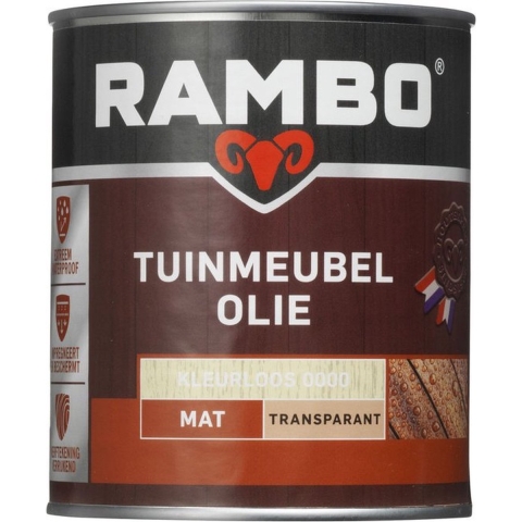 Tuinmeubelolie mat transp. 0,75l - Rambo