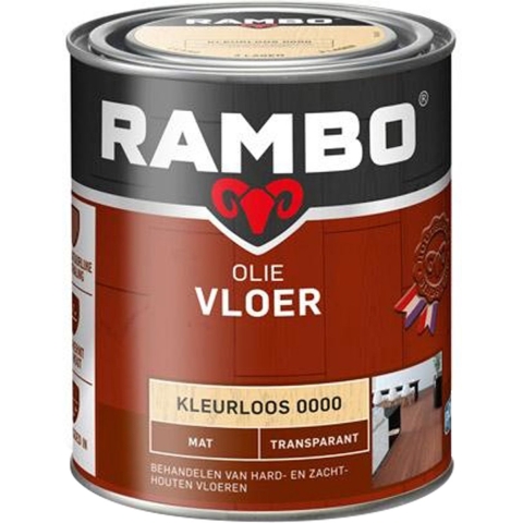 Olie vloer transp. mat 000 0,75l - Rambo