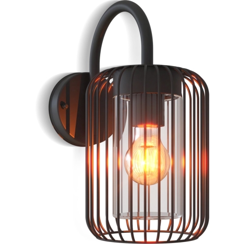 outdoor wall light wire zwart Rome - Calex