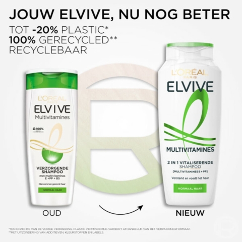 3x L'Oréal Elvive Multivitamines Shampoo 250 ml