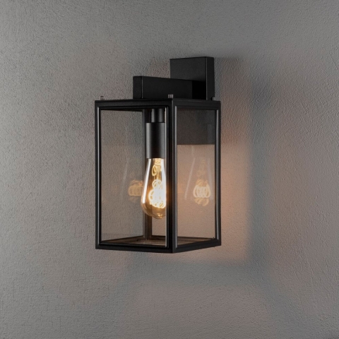Wandlamp carpi up of down e27 33cm zwart - Konstsmide