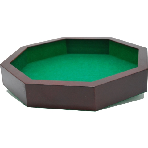 HOT Games Dobbelpiste 8-hoek. MDF gr.vilt 38cm.