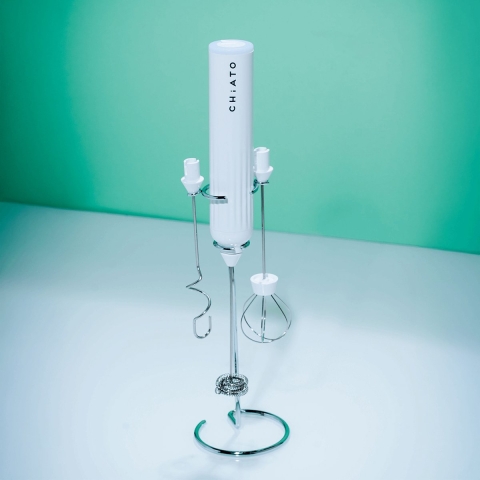 CHiATO lattePLAY Elektrische melkopschuimer - Wit