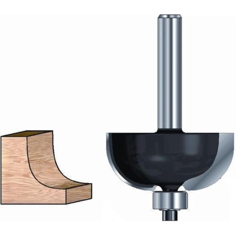 ENT Holprofielfrees HM R9.5 met lager, Kolf 8mm - 7914674