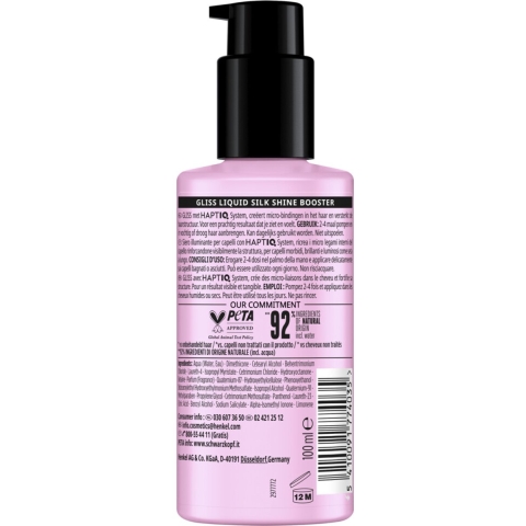 3x Gliss Leave-In Conditioner Shine Booster 100 ml