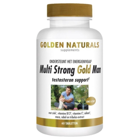 Gratis Verzending: 2x Golden Naturals Multi Strong Gold Man 60 tabletten
