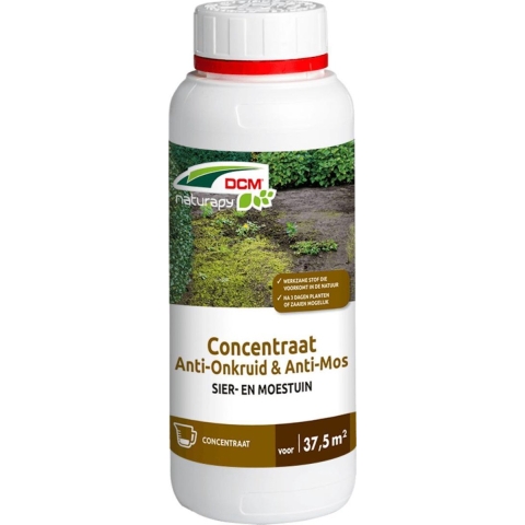 12 stuks! Anti-Onkruid & Anti-Mos Sier- & Moestuin Concentraat 0,5L - Dcm