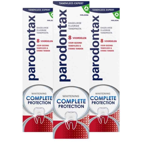 3x Parodontax Tandpasta Complete Protection Whitening 75 ml
