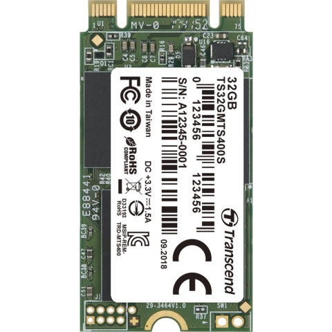 Transcend 400S SATA M.2 SSD 2242 harde schijf 32 GB M.2 SATA 6 Gb/s