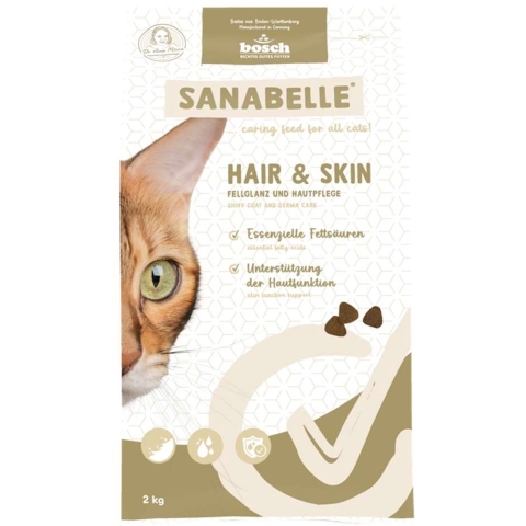 Sanabelle Hair & Skin kattenvoer 2 x 2 kg