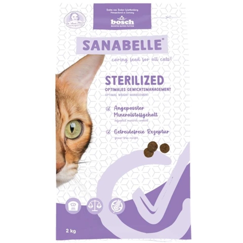 Sanabelle Sterilized kattenvoer 2 x 2 kg