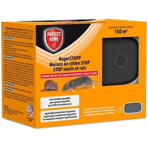 Protect Home Ultrasonic muis en rat tegen muizen en ratten 150m2 - Protect