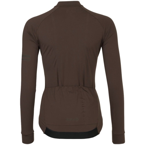 AGU Solid Fietsshirt Lange Mouwen Performance Ground Coffee Dames - Ground coffee - M