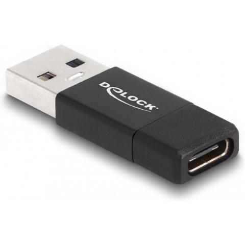 Delock USB 2.0 Adapter [1x USB 3.2 Gen 2 stekker A (USB 3.1) - 1x USB 3.2 Gen 2 bus C (USB 3.1)] 60001
