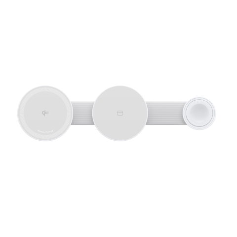 Anker Maggo Opvouwbare 3-in-1 15w Wit Draadloze Oplader