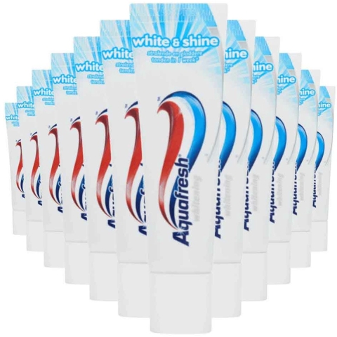 12x Aquafresh White Mini Tandpasta 15 ml