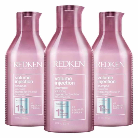3x Redken Volume Injection Shampoo 300 ml