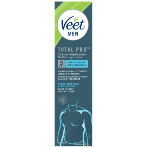 2x Veet For Men Ontharingscrème Gevoelige Huid 200 ml
