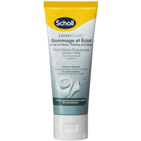 3x Scholl Voeten Scrubcrème Polish&Glow 75 ml