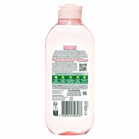 3x Garnier SkinActive Rozenwater Micellair Reinigingswater 400 ml