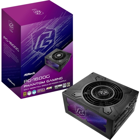 ASRock 90-UXP160-GFEAAB PC-netvoeding 1600 W ATX 80 Plus Gold