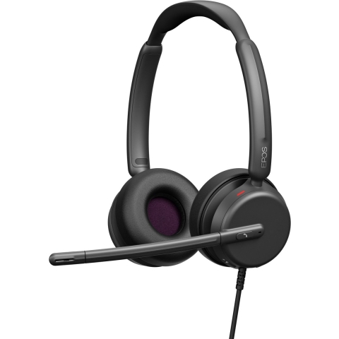 EPOS IMPACT 460 On Ear headset Kabel Stereo Zwart Telefoon