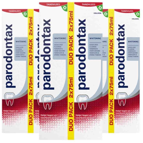 3x Parodontax Tandpasta bij Bloedend Tandvlees Whitening 2 x 75 ml