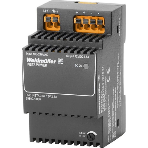 Weidmüller 2580220000 Schakelnetvoeding 12 V/DC 2.6 A 30 W Inhoud 1 stuk(s)