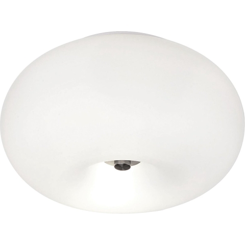 EGLO Optica - Plafondlamp -Ø280mm. - Nikkel-Mat - Wit