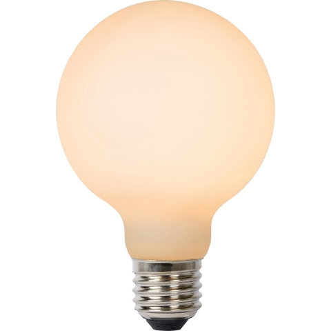Lucide LED lamp - Ø 12,5 x 17,5 cm - E27 - 8W - 3 Stepdim - 2700K tot 2200K - Opaal