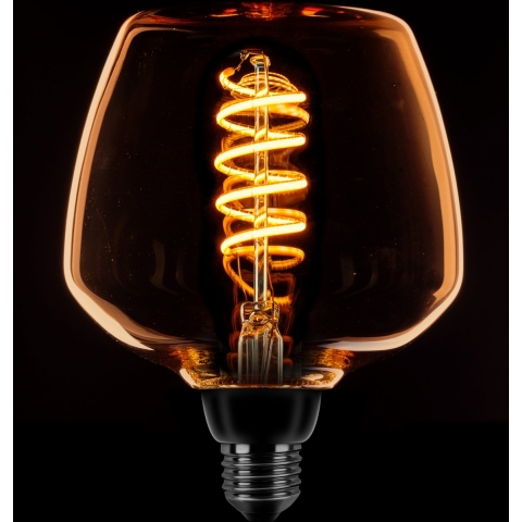 ETH LED Spiral Deco - E27 - dimbaar - 7,5W  - goud