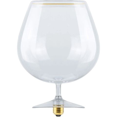 Segula LED lamp - Floating Cognac - Ø 18 x 29 cm - E27 - 6W dimbaar - 2200K - transparant