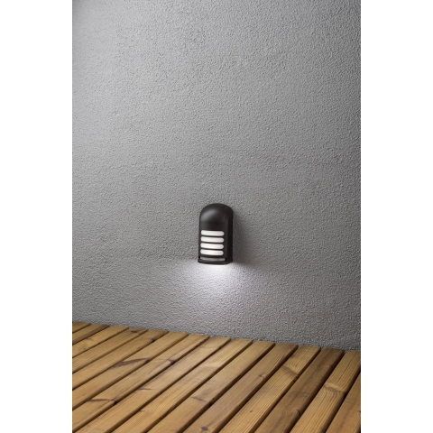 Konstsmide Prato - buiten wandlamp op batterijen - 7,3 x 5 x 13 cm - IP54 - zwart
