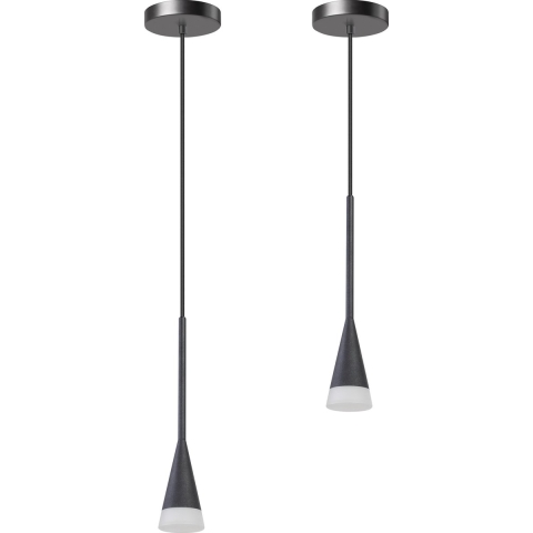 ETH Defender - hanglamp - Ø 7 x 200 cm - zwart