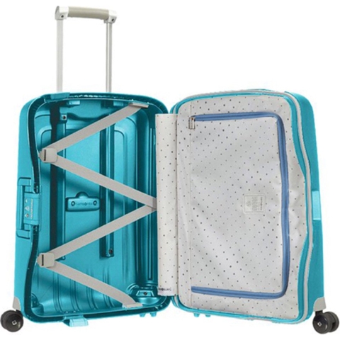 Samsonite S'CURE SPINNER - Hardcase Handbagage 55x40x20 - Ultralicht en sterk - Turquoise