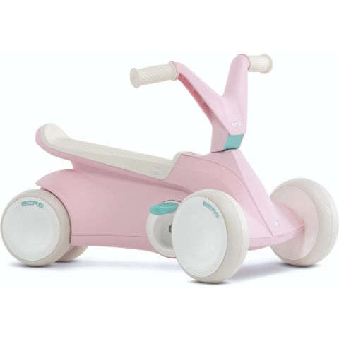 BERG GO² Loopauto - Ergonomisch design - Uitklapbare pedalen - Roze