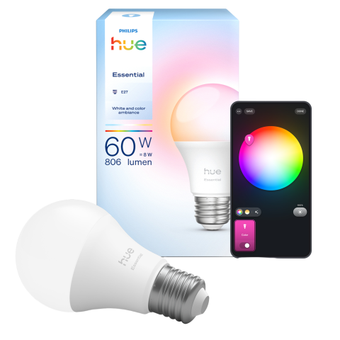 Philips Hue Essential A60 Wit En Gekleurd Licht Slimme Ledlamp