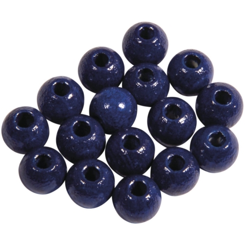460x stuks donkerblauwe houten kralen 6 mm -