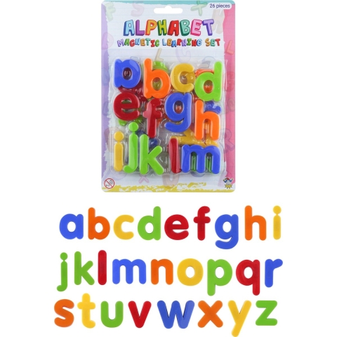 4x setjes Gekleurde magnetische alfabet speelgoed letters 26 stuks 4 cm -