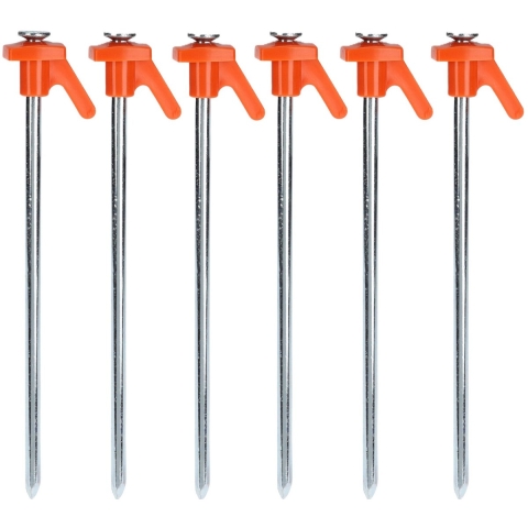 Redcliffs tentharingen - Rotspennen - 144x - zilver - metaal - 21 cm - voor harde ondergrond -