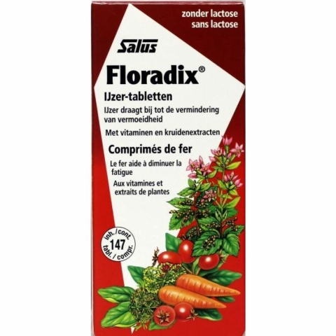 Gratis Verzending: 3x Floradix IJzer 147 tabletten