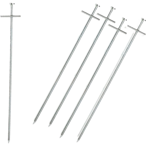 Grondpennen Tarzan - 18x - metaal - 23 cm - rotspen - spijkerharing -